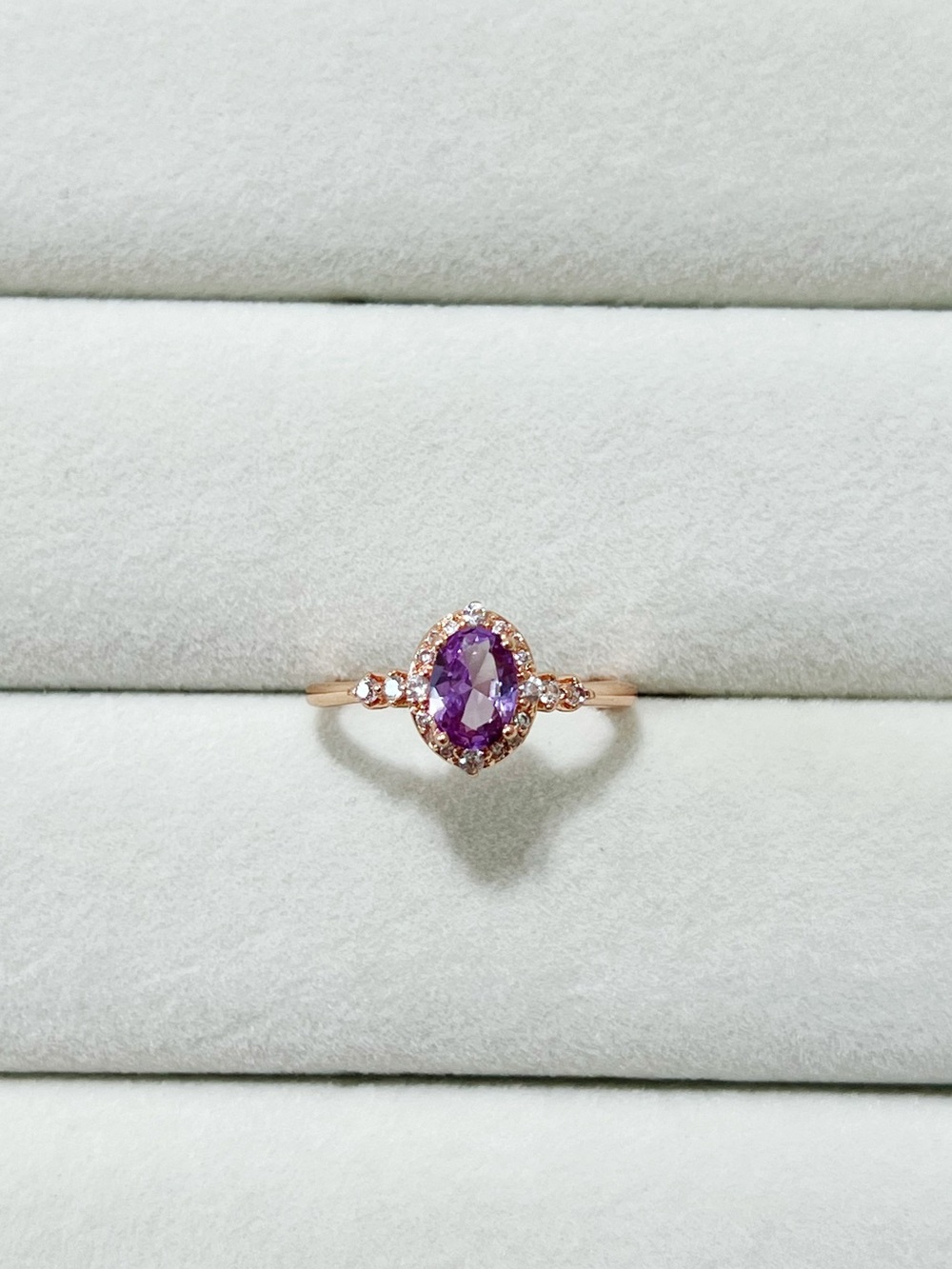 Lab Alexandrite Stone change color Ring | Champagne Silver Plated | One Size